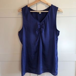Banana Republic Purple Sleeveless Blouse